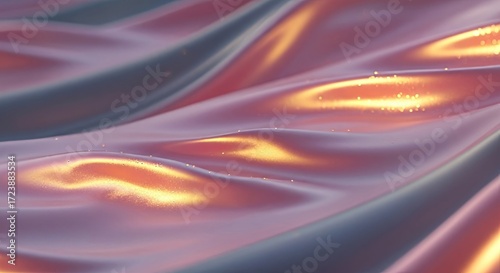 Wallpaper Mural Abstract flowing liquid with warm golden highlights and shimmering texture Torontodigital.ca