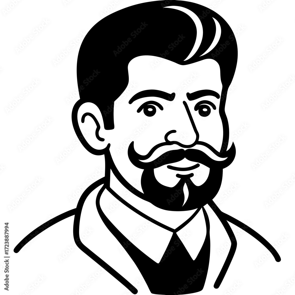 Obraz premium man with a beard