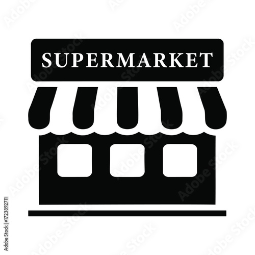 icon of a supermarket storefront