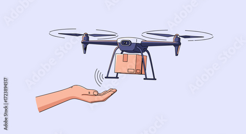 Autonomous drone delivery service is bringing packages directly to your hands with advanced technology.