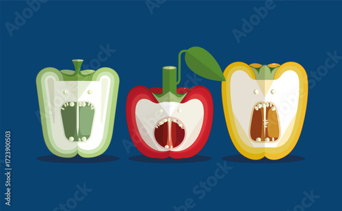 Sweet pepper trio