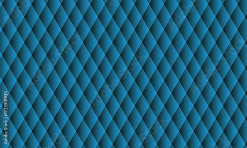 Vector art of blue quilted diamond pattern with a subtle gradient effect