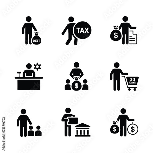 Financial icon set