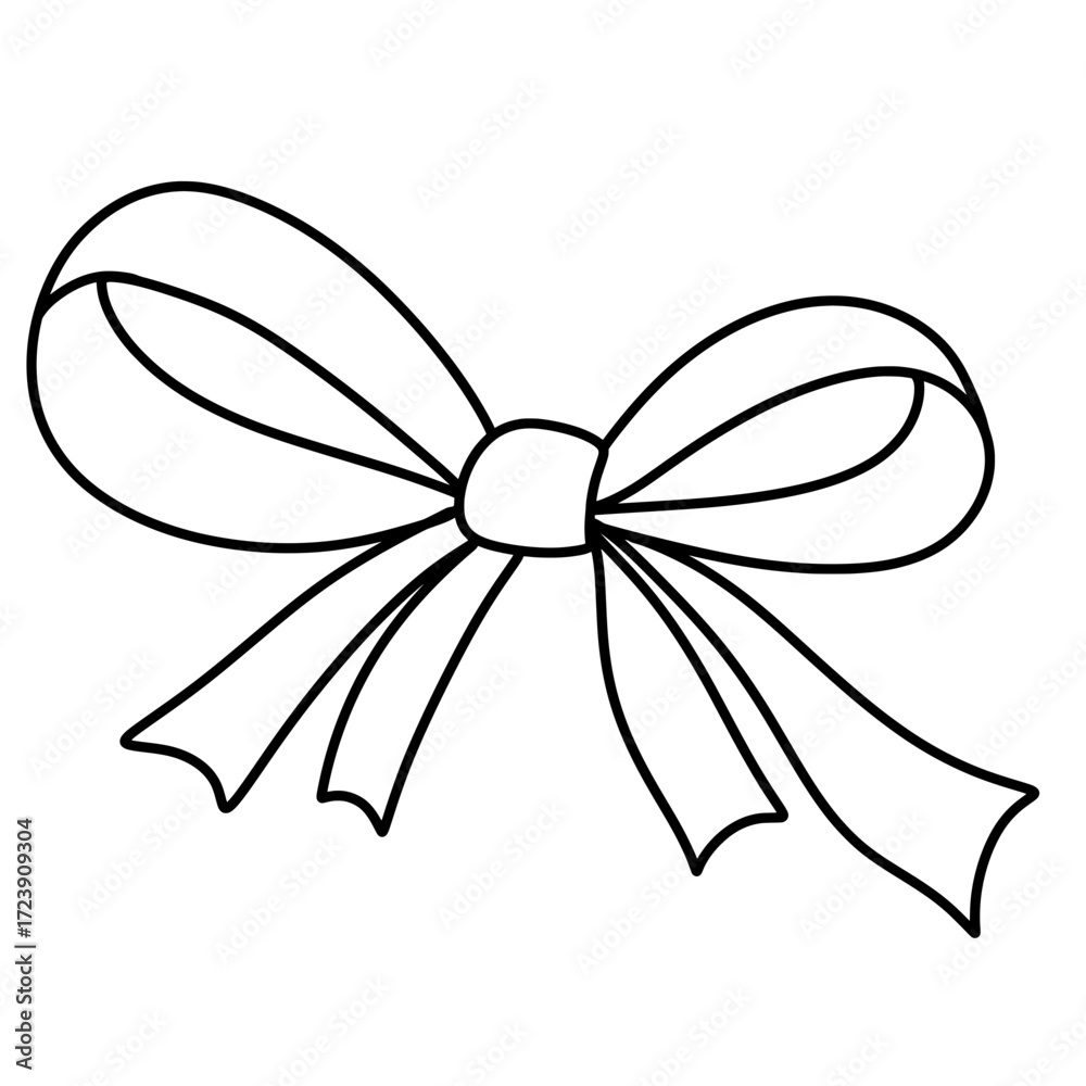 Naklejka premium Coquette Ribbon