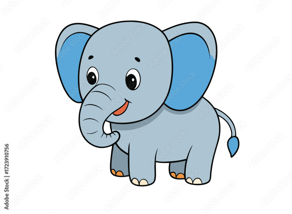 Obraz premium baby elephant cartoon