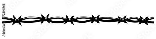 barbed wire vector. barbwire seamless.