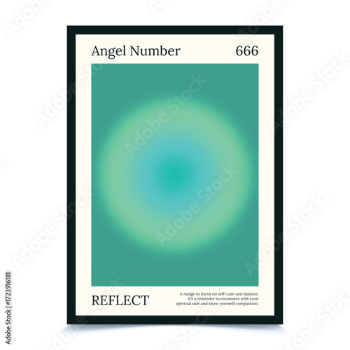 Aura gradient y2k poster 666