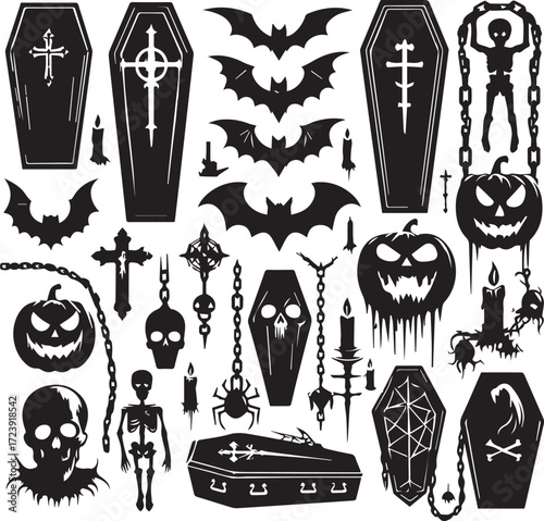 Halloween Silhouettes Icons