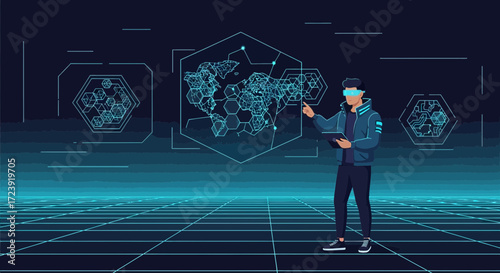 Futuristic visualization of data analytics using augmented reality technology interface