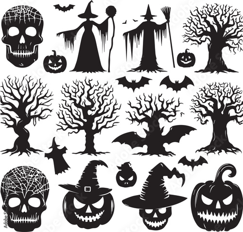Halloween Silhouettes Icons