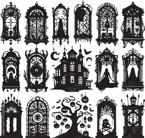 Halloween Silhouettes Icons