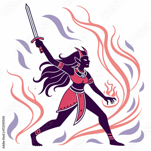 knight with sword