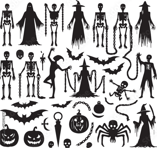 Halloween Silhouettes Icons