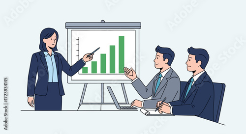 Business team in office meeting working together successfully