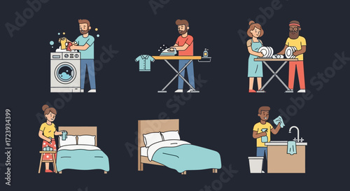 man and woman in the room