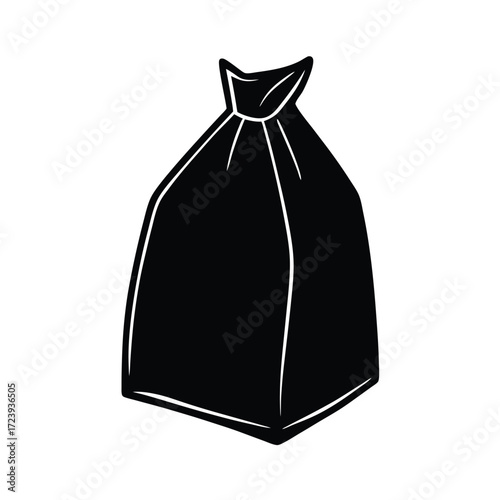 Zoo Keeper element isolated food bag on white background