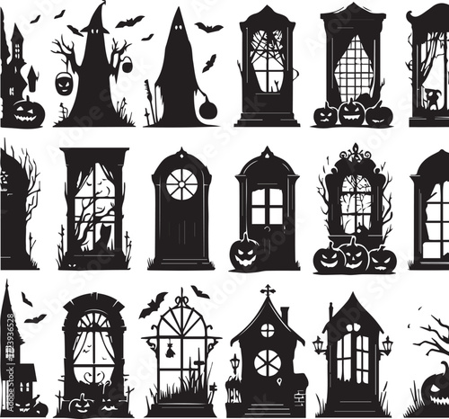 Halloween Silhouettes Icons
