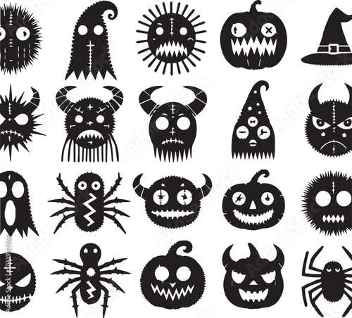 Halloween Silhouettes Icons
