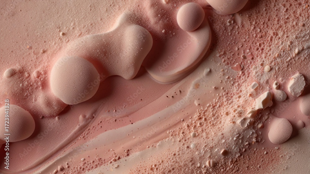 Fototapeta premium Elegant Macro Powder Texture in Muted Pink Blush Cream Wallpaper Backdrop