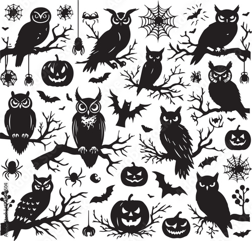Halloween Silhouettes Icons