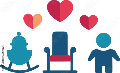 Grandparents day icons collection vector illustration scalable eps for general platforms vector