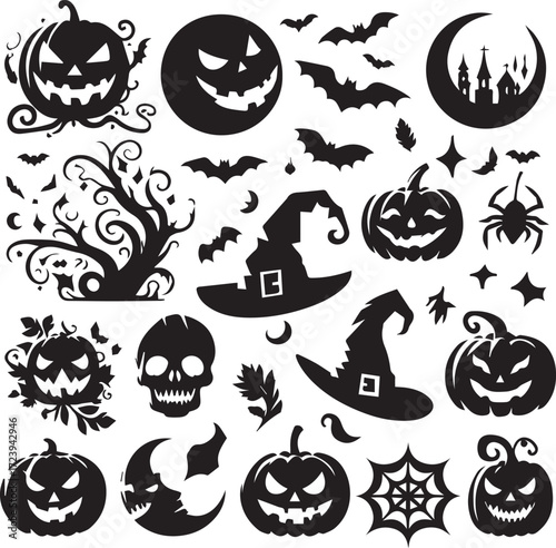 Halloween Silhouettes Icons