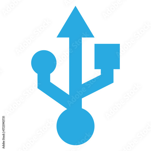USB Connector Icon Universal Serial Bus Symbol for Digital Devices vector collection, beautiful and stylish. vector illustration eps 10