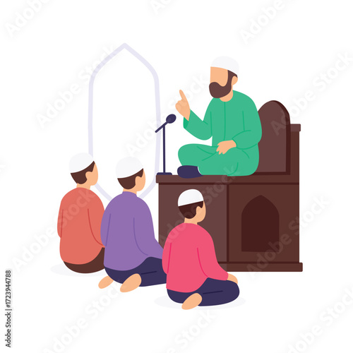Islamic Lecture, Teaching and discussing Islamic knowledge