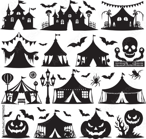 Halloween Silhouettes Icons
