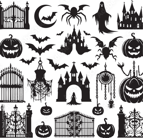 Halloween Silhouettes Icons