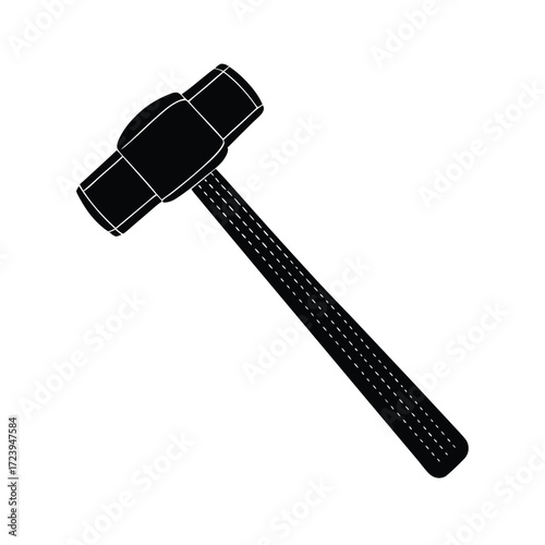Zoo Keeper element isolated hammer on white background