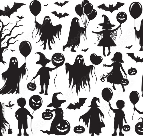 Halloween Silhouettes Icons