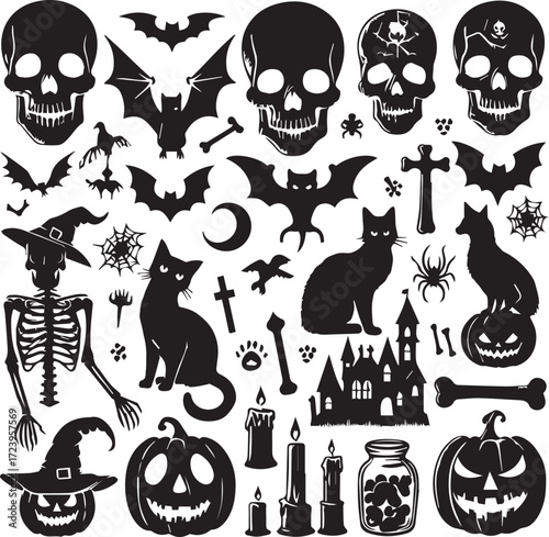 Halloween Silhouettes Icons