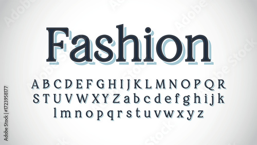 thin serif elegant isolated 3d typography