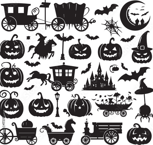 Halloween Silhouettes Icons