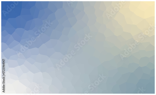 Abstract geometric gradient background with blue and yellow tones pattern
