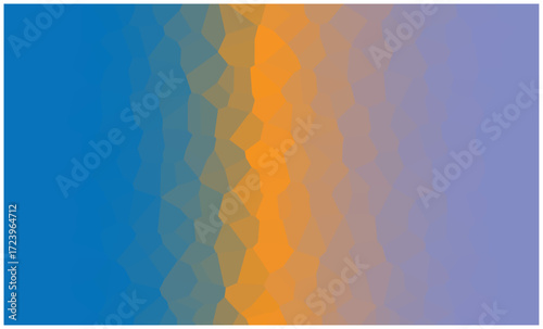 Abstract geometric gradient background with blue orange and purple polygonal shapes vector