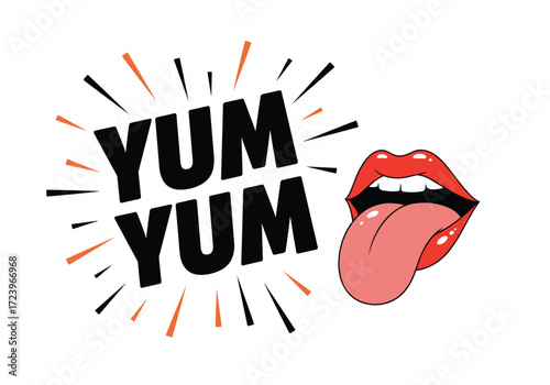 Yum yum delicious pleasure explosion with a tasty treat.
