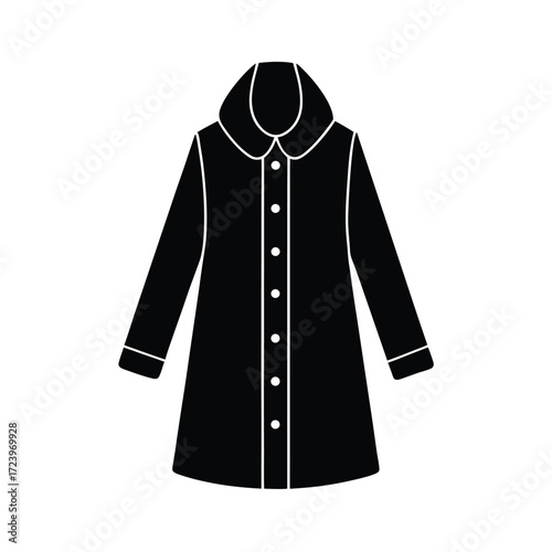 Zoo Keeper element isolated raincoat on white background