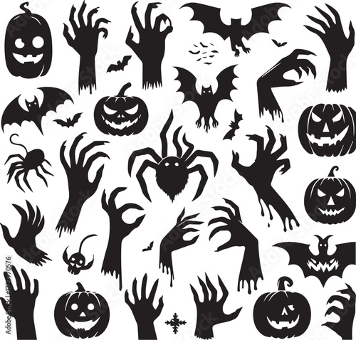 Halloween Silhouettes Icons