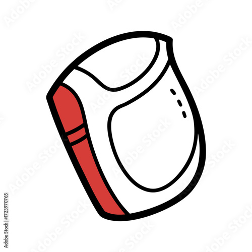 elbow guard vector art illustration.