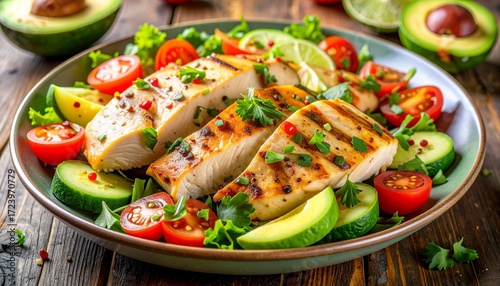 Hähnchen-Avocado-Salat
