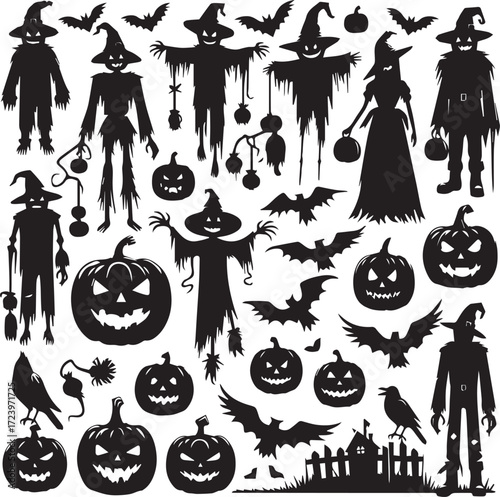 Halloween Silhouettes Icons