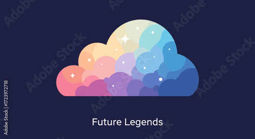 Colorful Cloud Logo Design for Future Legends.