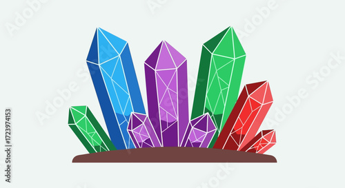 Colorful Gemstones Clustered Together.