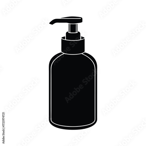 Zoo Keeper element isolated sanitizer bottle on white background