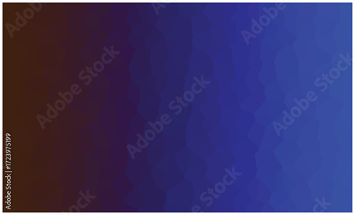 Dark brown to deep blue gradient abstract geometric crystal pattern background texture