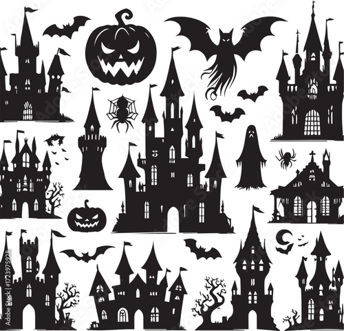 Halloween Silhouettes Icons