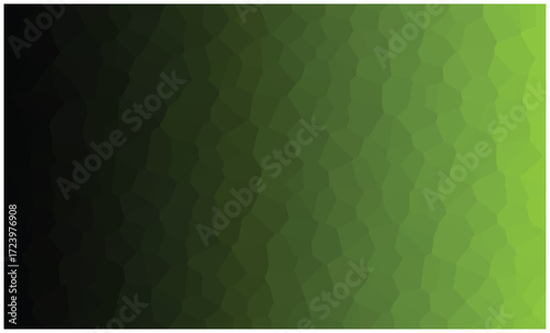 Dark green to bright green gradient abstract geometric crystal pattern background