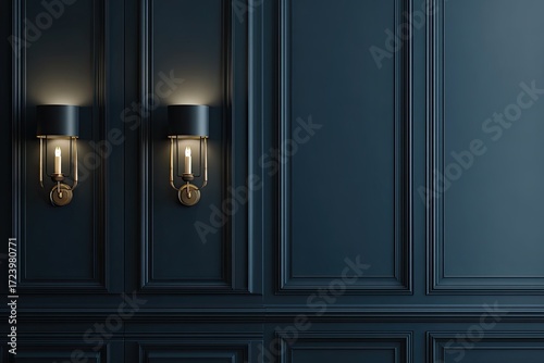 Dark, elegant wall sconces